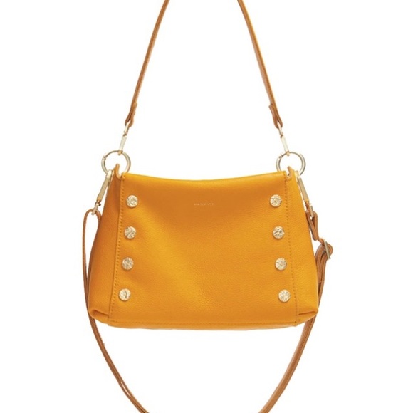 Hammitt Bryant Medium Crossbody Shoulder Bag Gold Tangerine Yellow - Picture 2 of 4